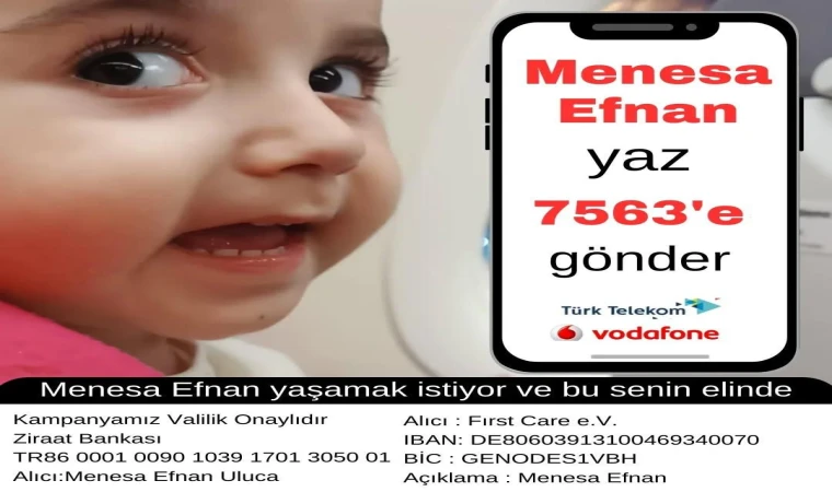 Menesa Bebeğimiz Yaşamak İstiyor ve bu senin elinde