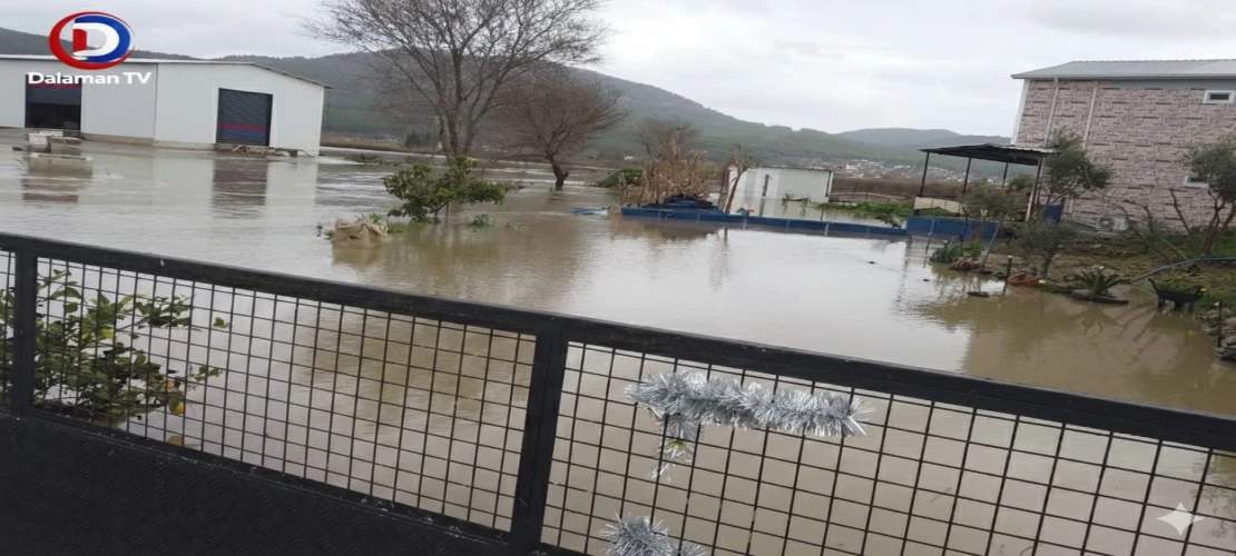 MUĞLA / DALAMAN – Kargınkürü Aksaz Ovası Sele Teslim Oldu: