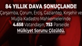 Adalet Bakanlığı’nın “Sıfır Kadastro Dosyası”
