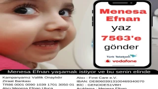 Menesa Bebeğimiz Yaşamak İstiyor ve bu senin elinde