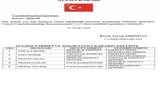 Emniyet Müdürleri Atamaları Gerçekleşti