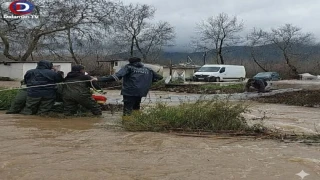 Seydikemer’de Sel Alarmı: İtfaiye Ekiplerince Kurtarıldı